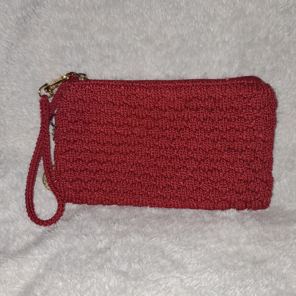 The Sak Original Christy Garnet Crochet Wristlet